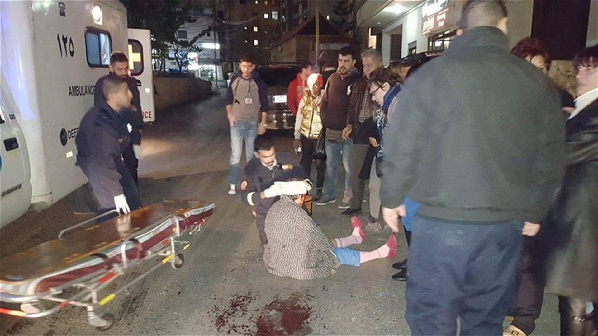 جريحة اثر حادث صدم في الدكوانة