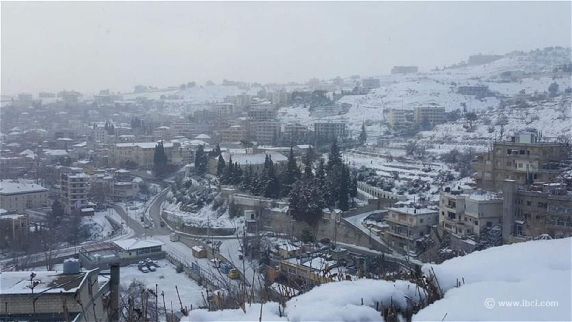 مع بدء انحسار المنخفض الجوي....هذه هي حال الطرقات الجبلية