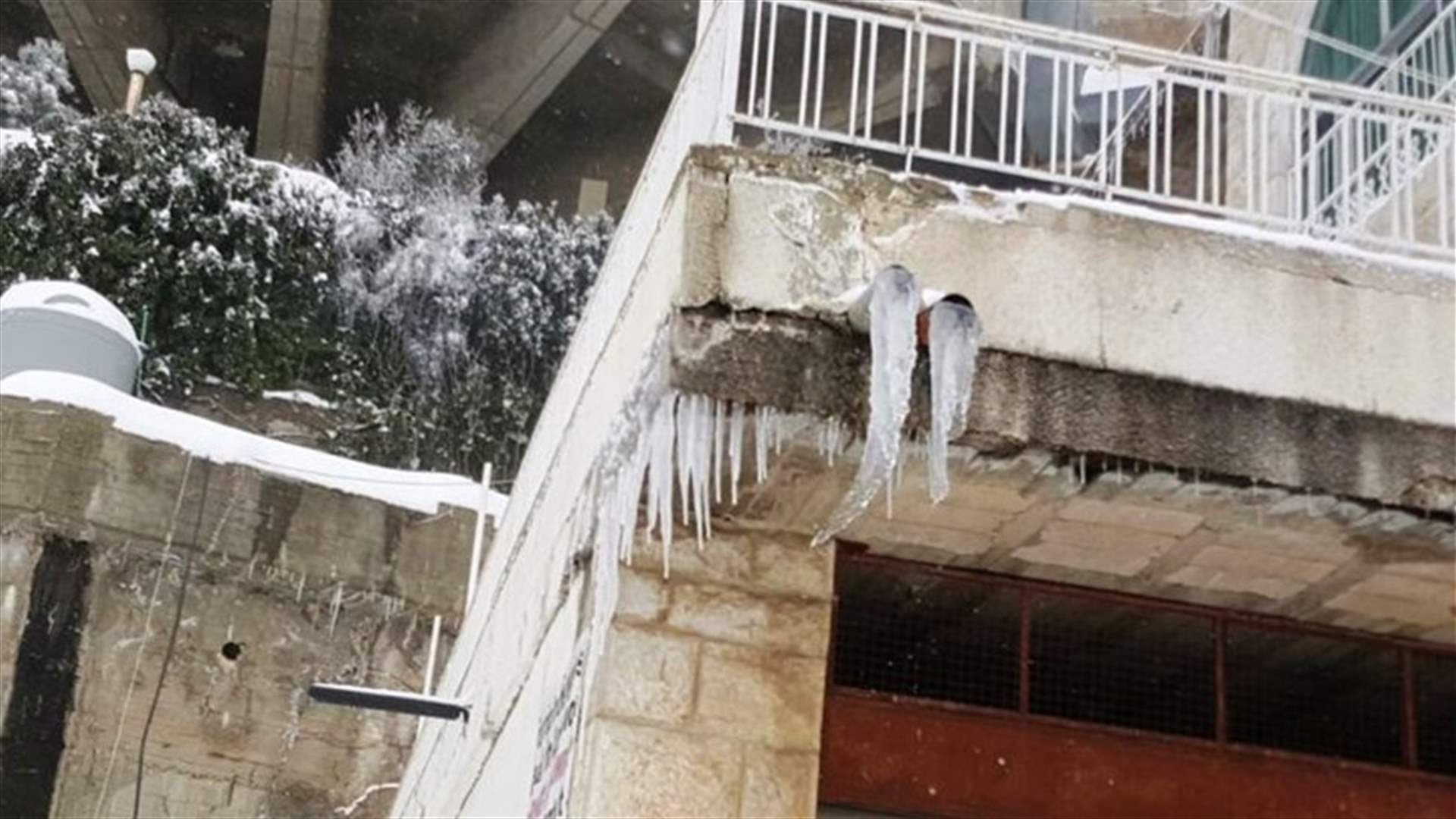 العاصفة خلفت موجة من الصقيع والبرد في زغرتا