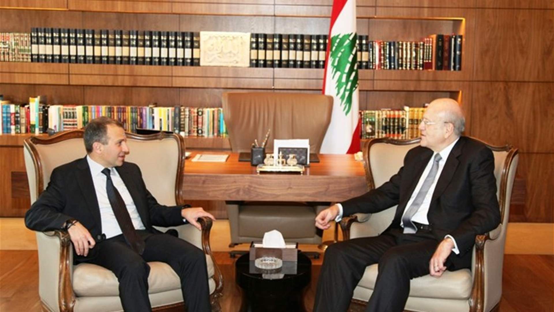 ميقاتي التقى باسيل : الفراغ الرئاسي سيطول  