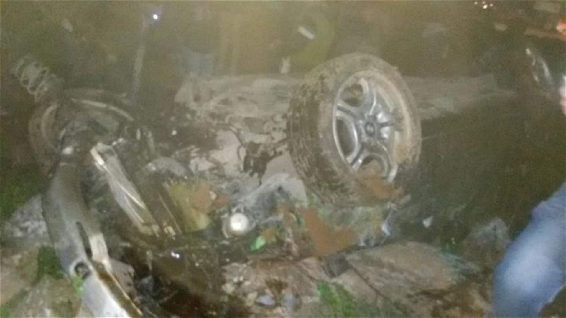 جريحان جراء تدهور سيارتهما على طريق الدوير انصار في النبطية