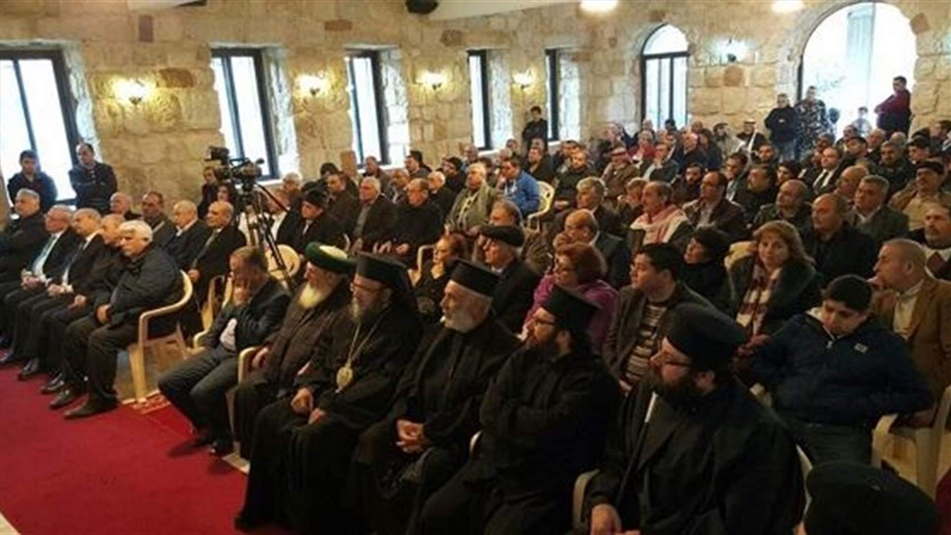 المطران منصور رعى احتفالا اقامته لجنة بناء كنيسة السيدة العذراء في عكار
