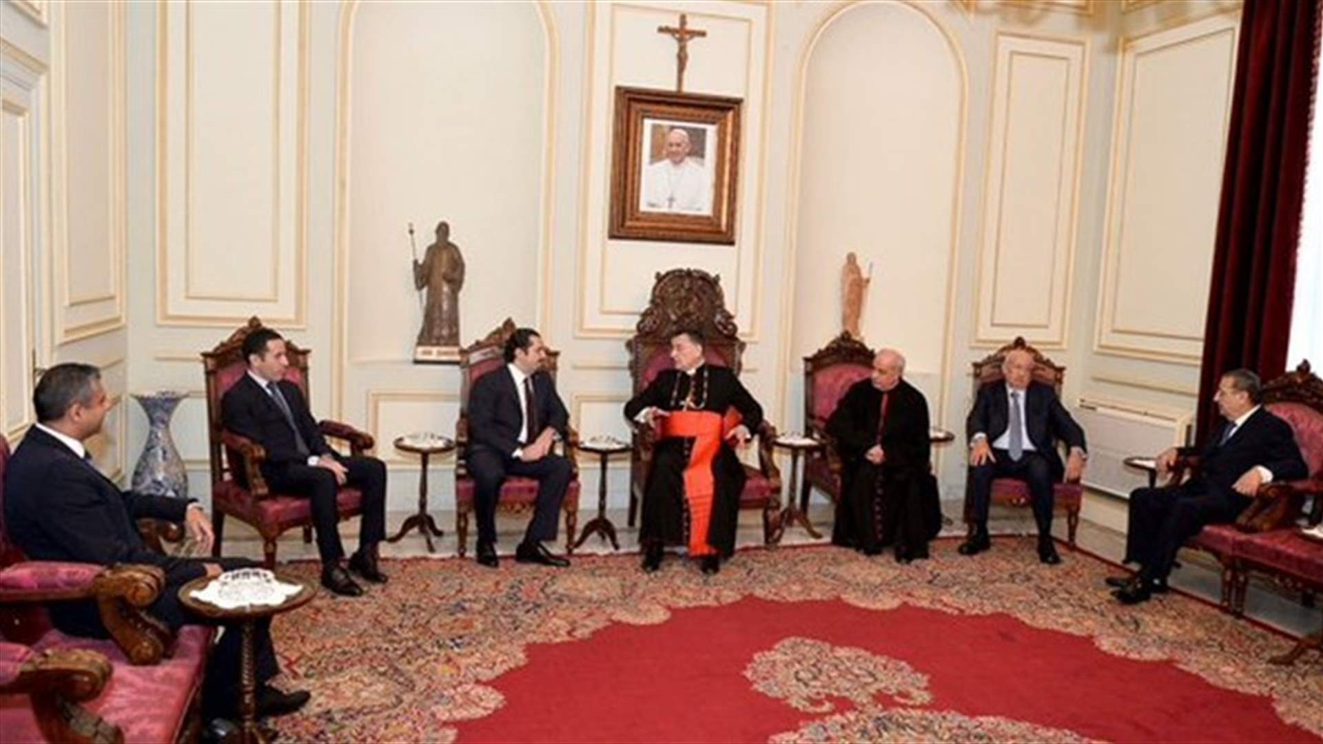 Hariri from Bkerke: Allowing presidential vacuum to persist is a betrayal of the constitution