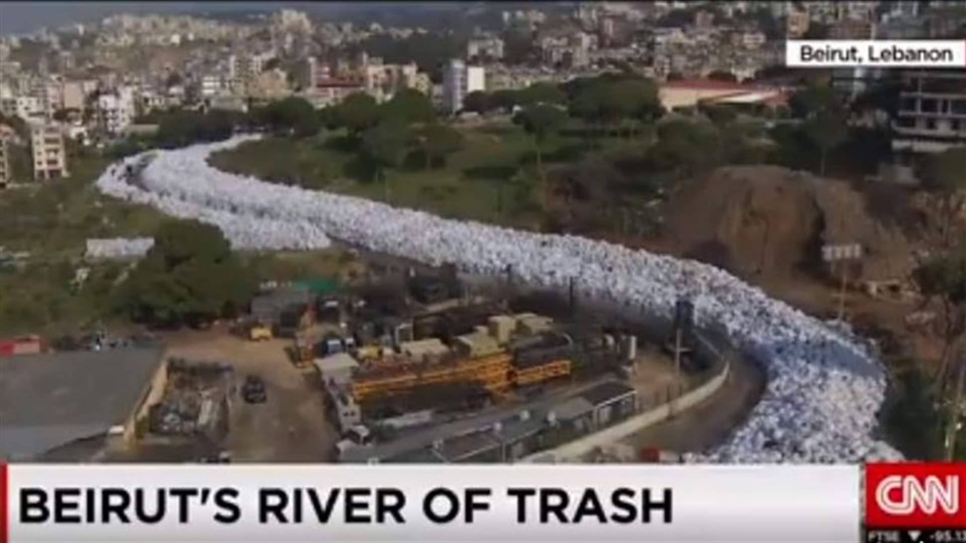 بالفيديو: نفايات لبنان إلى الـCNN
