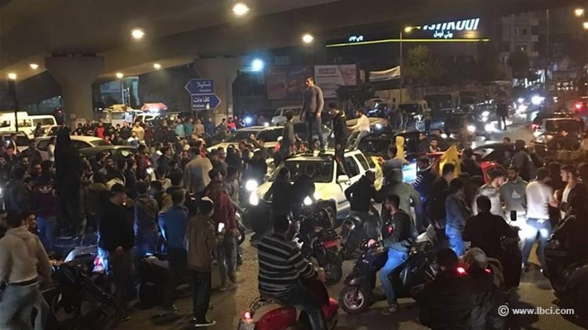 REPORT: Hezbollah supporters block roads to protest Nasrallah sketch