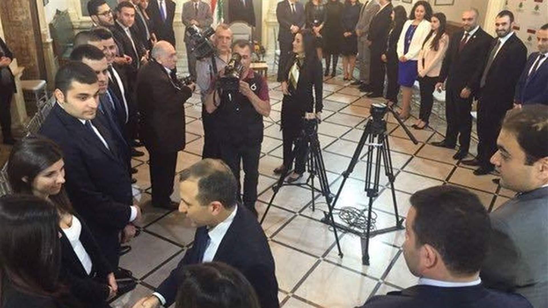 Bassil meets with succecful diplomatic candidates