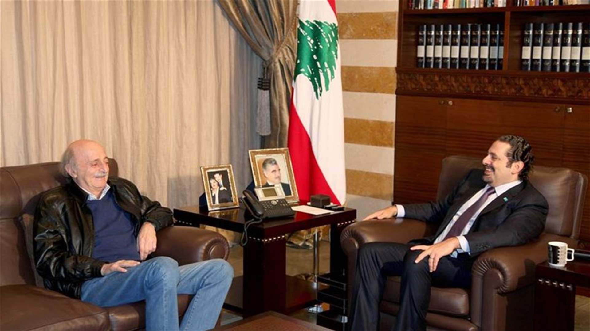 الحريري التقى جنبلاط وعرض معه لاخر التطورات
