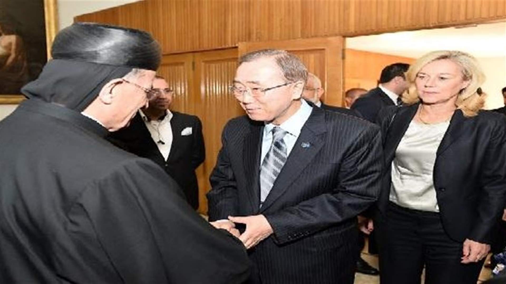 ماذا دار في لقاء بان كي مون - الراعي؟