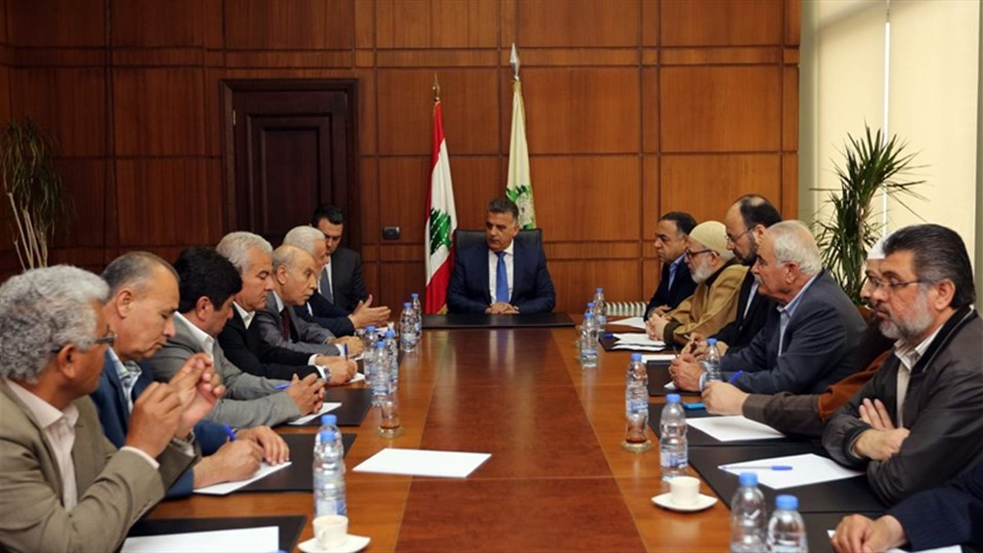 اللواء ابراهيم التقى ممثلي الفصائل والقوى الاسلامية الفلسطينية 