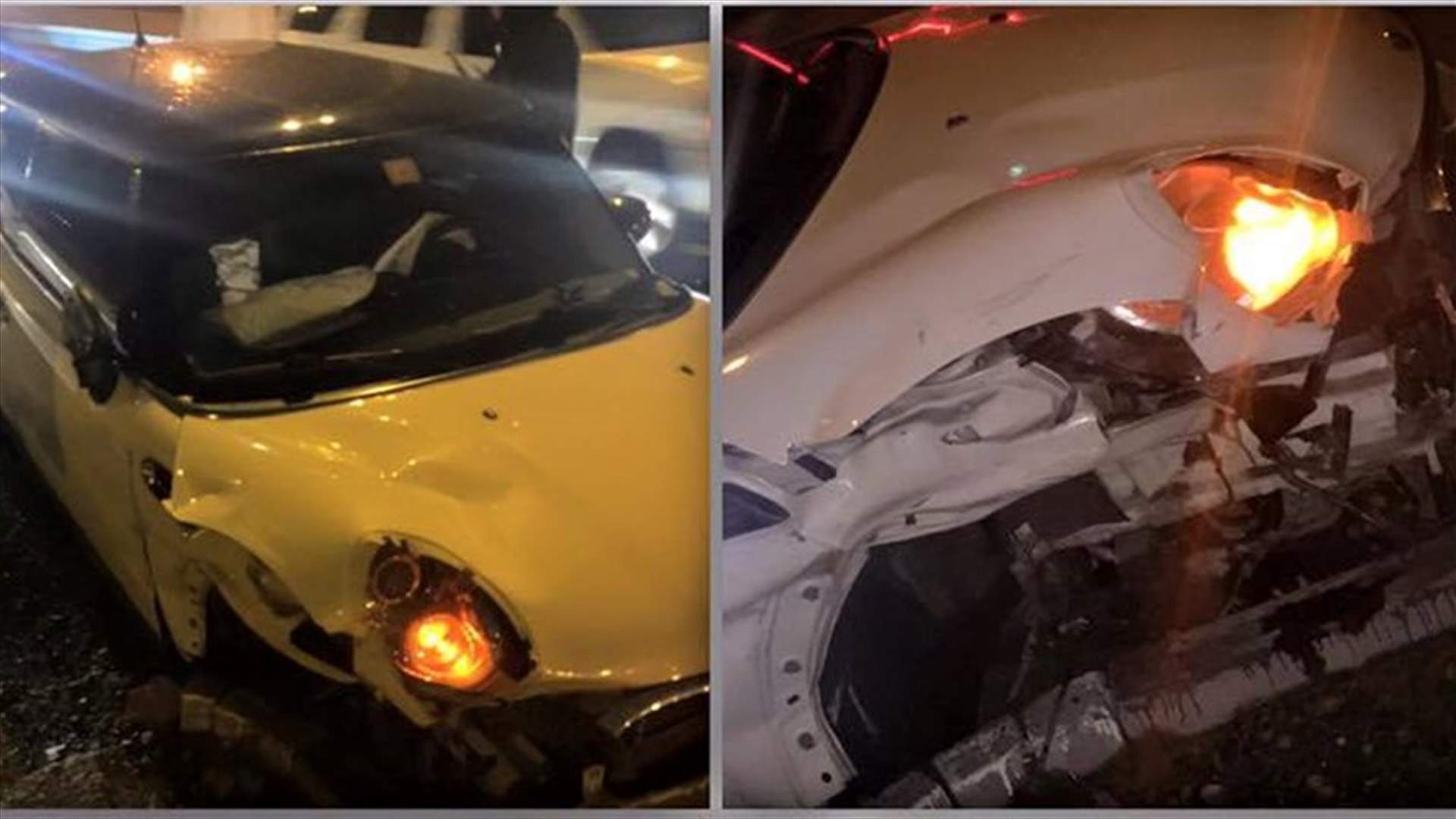 بالصور: نجم ستار أكاديمي ينجو بأعجوبة من حادث سير في دبي