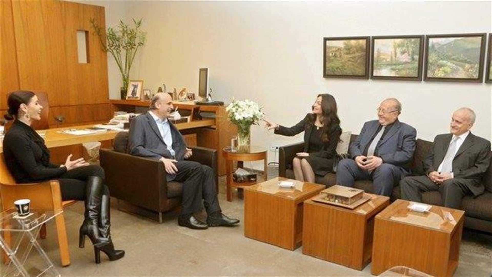على ماذا توافق جعجع وميريام سكاف اليوم في معراب؟