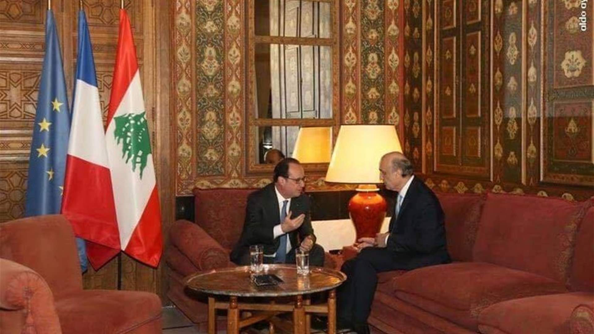 هذا ما دار بين هولاند وكل من جعجع وفرنجية