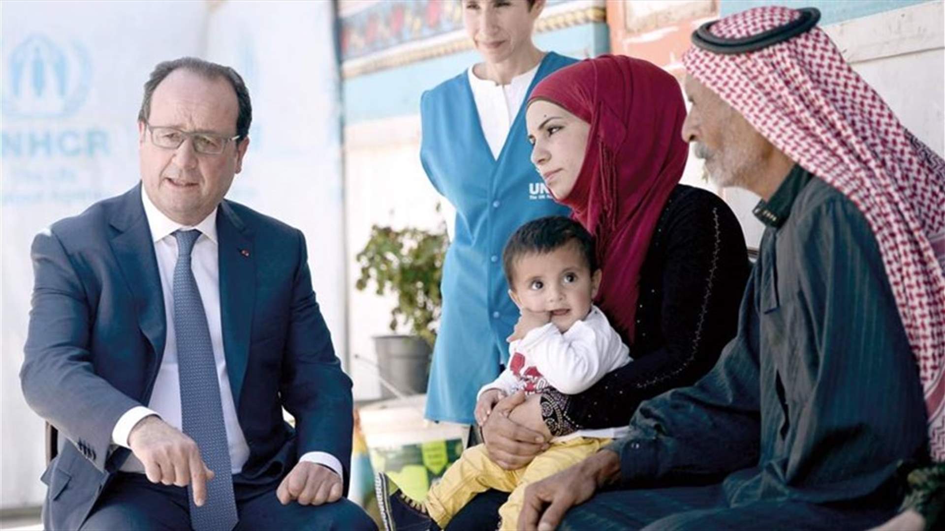 مصدر في 8 آذار لـ"الجمهورية": مساعدة هولاند للاجئين في لبنان محاولة لتوطينهم 