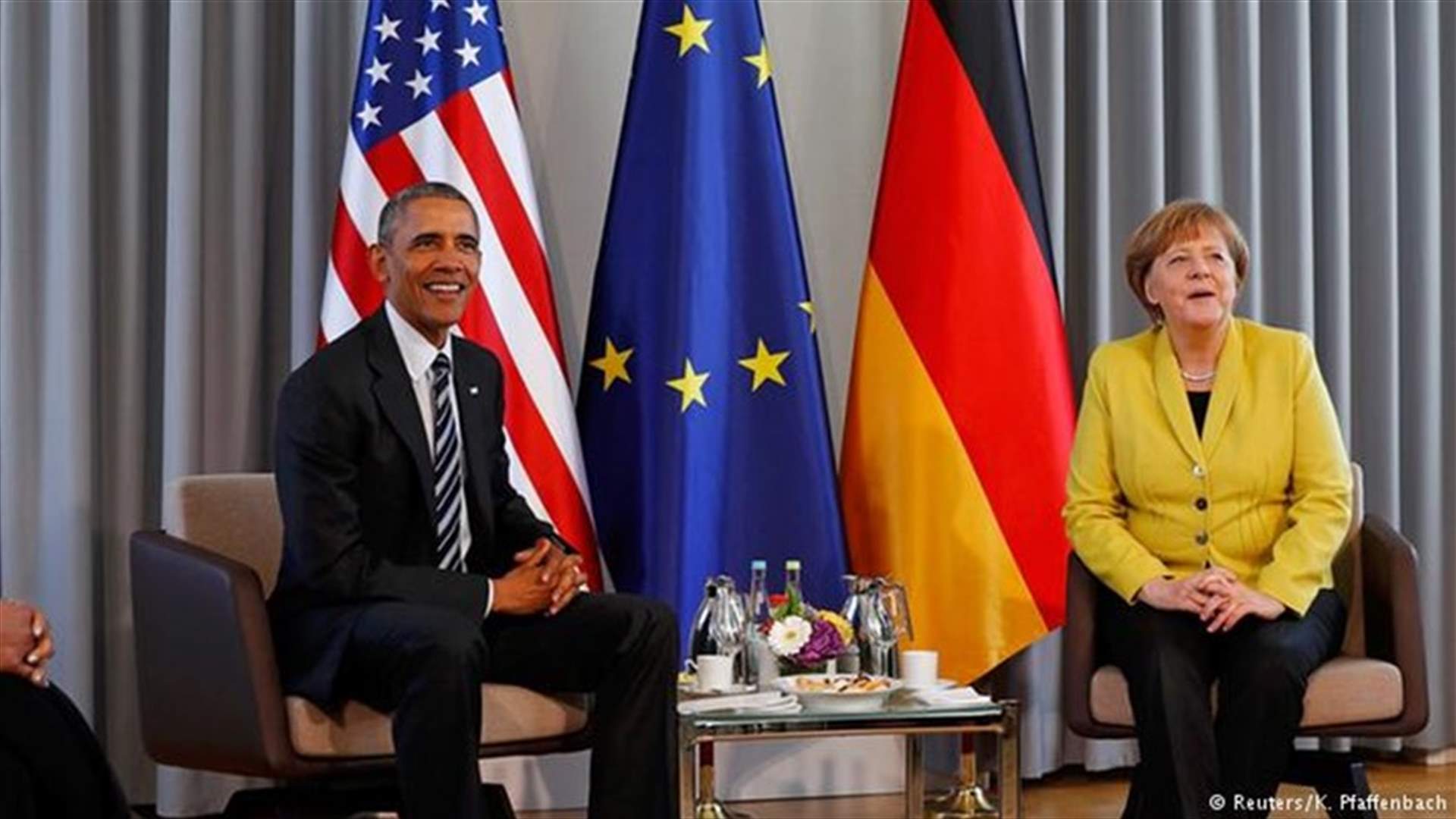 Obama says Merkel is on "right side of history" on refugee crisis