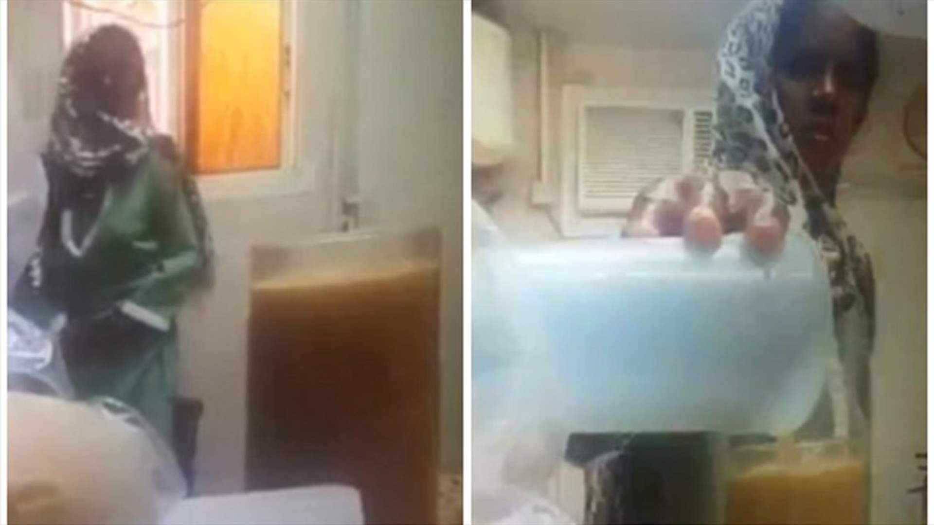 بالفيديو: كاميرا مراقبة تفضح العمل الشنيع الذي قامت به الخادمة