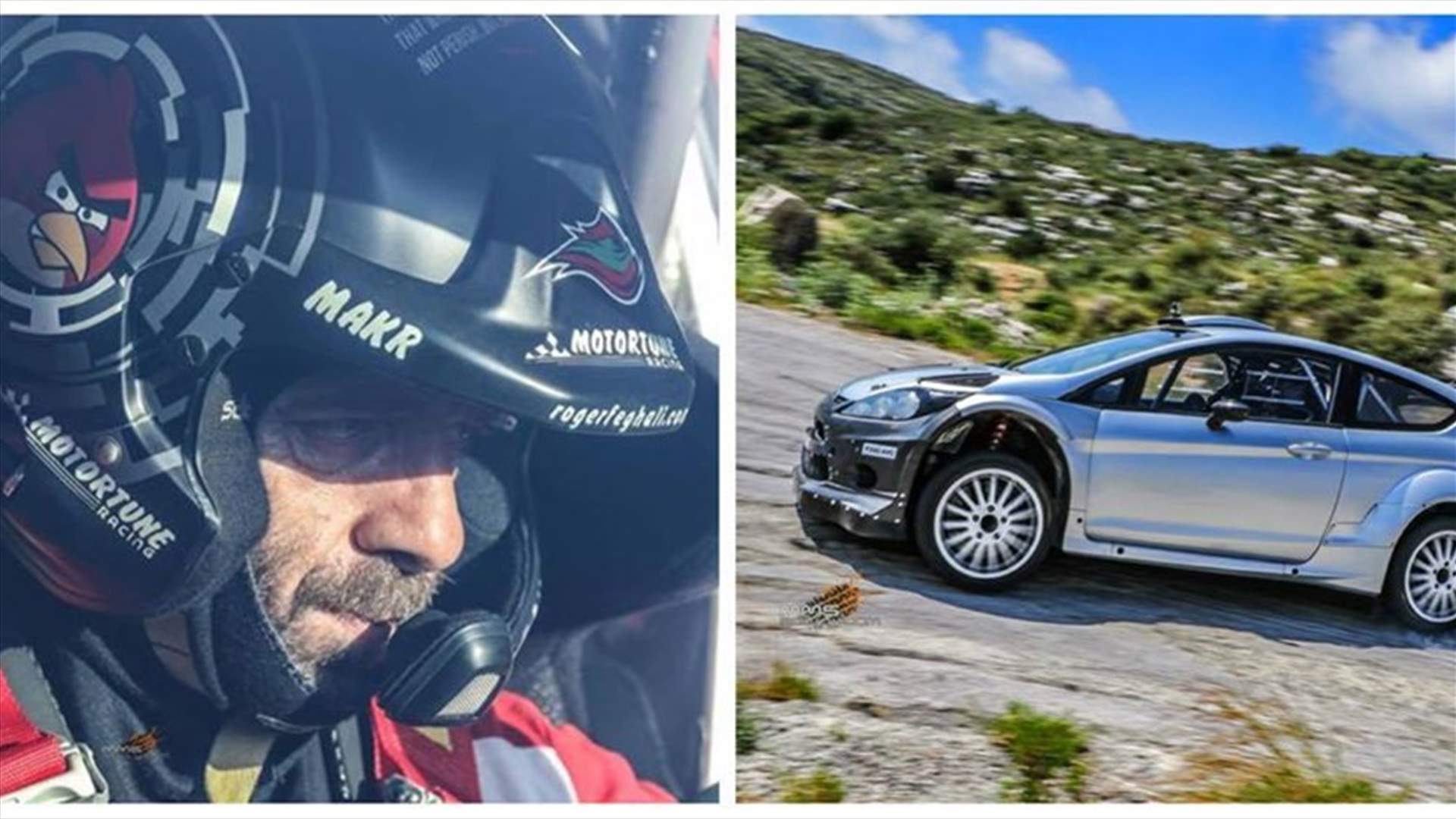بالفيديو والصور - روجيه فغالي يختبر سيارة لـ WRC على الطرقات اللبنانية 