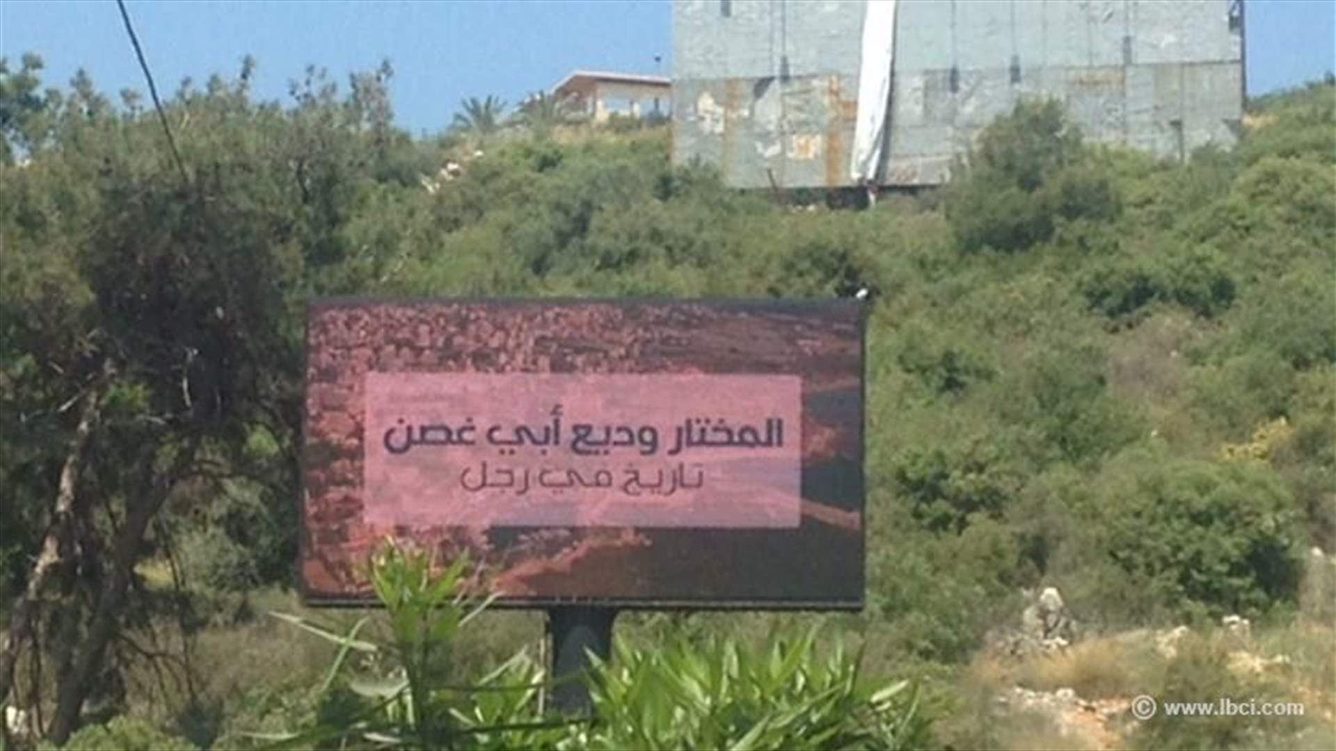 بالصورة: الأشجار للدعايات الانتخابية 