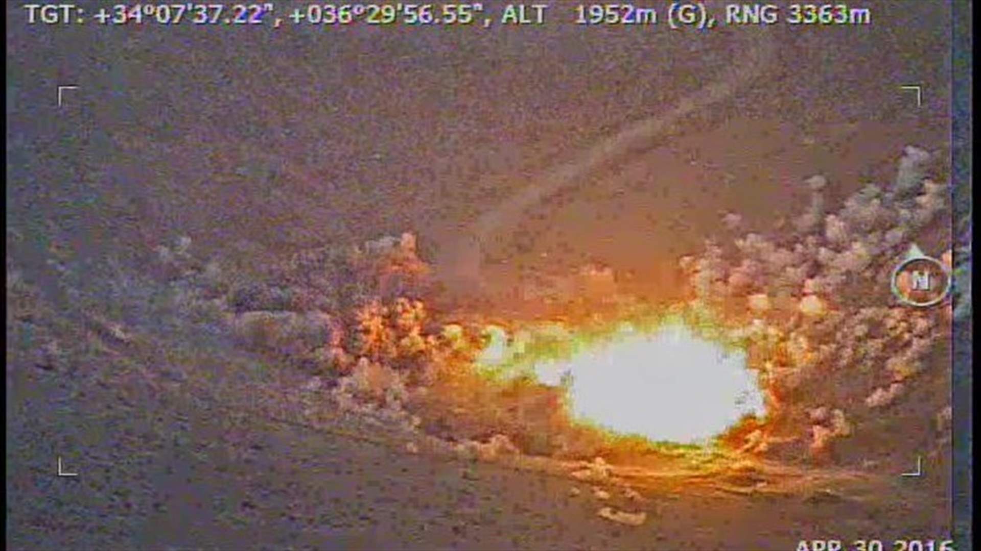[VIDEO] Lebanese Air force launches airstrike on a terrorist headquarter in Arsal