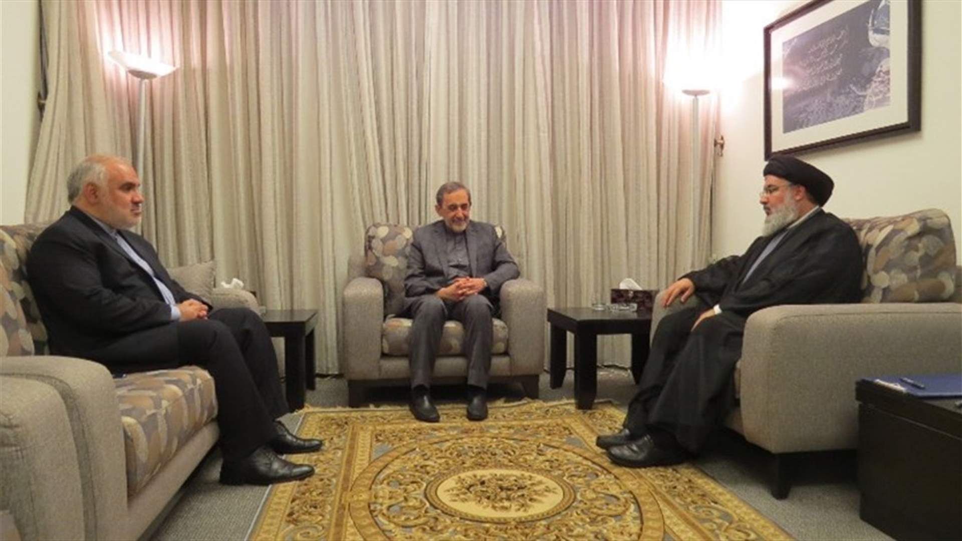 السيد نصرالله عرض مع ولايتي للتطورات في لبنان والمنطقة