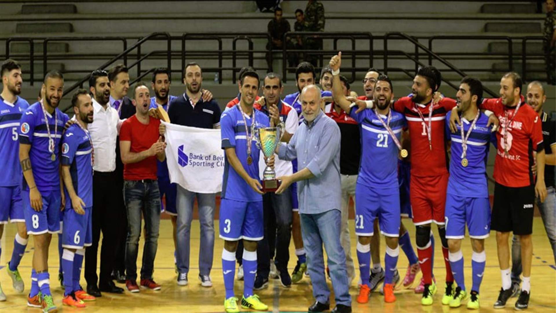 نادي بنك بيروت يفوز بلقب كأس لبنان لكرة الصالات