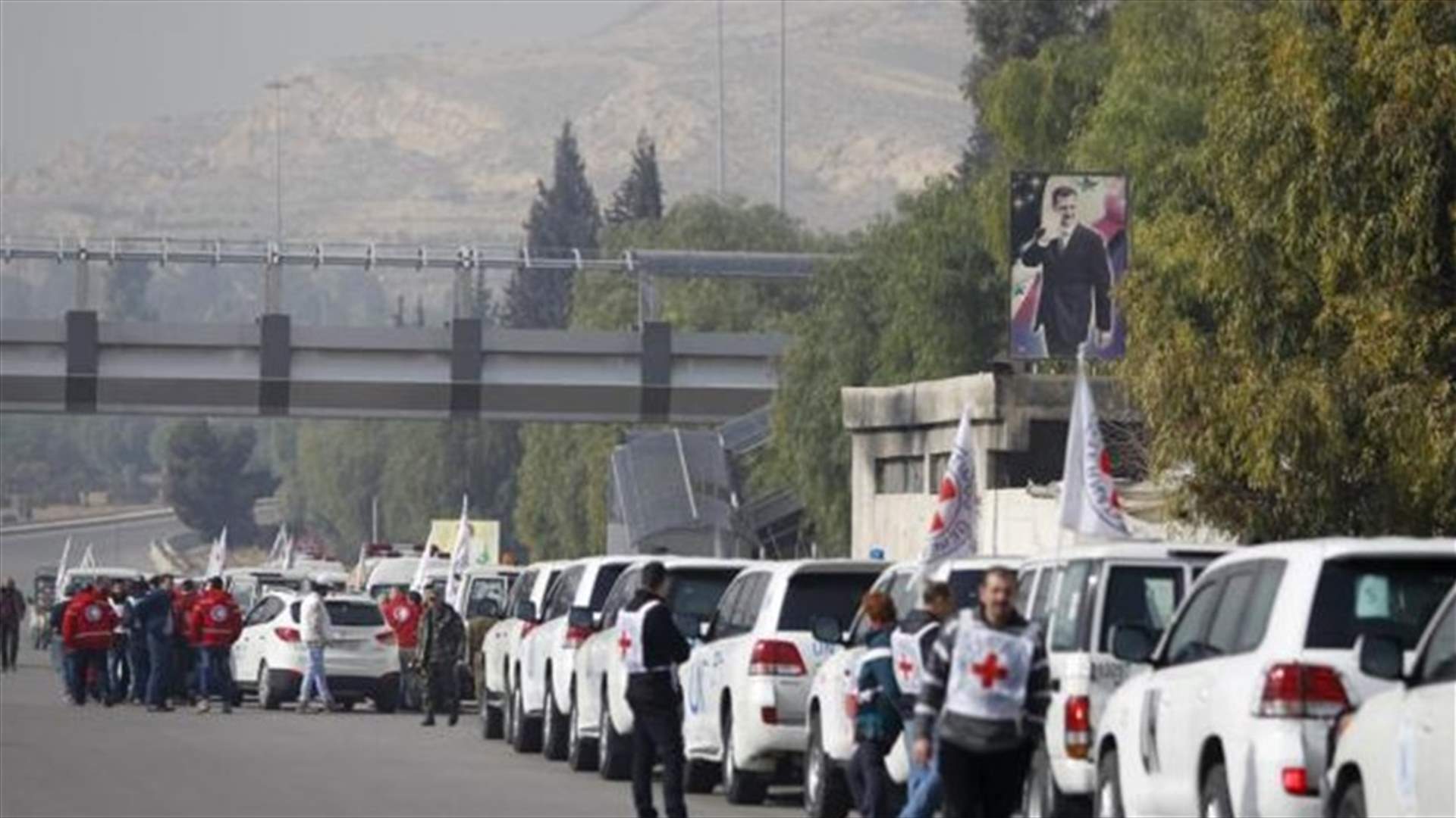 Red Cross says delivers aid to besieged Damascus suburb after 4 years