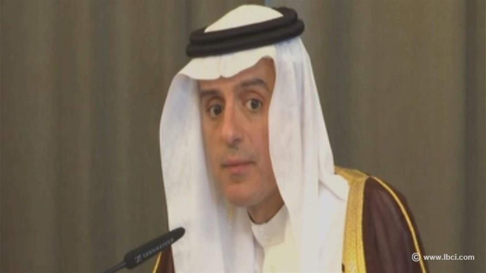 الجبير بعد لقائه لافروف: لاستئناف مفاوضات السلام السورية على أساس مقررات جنيف1