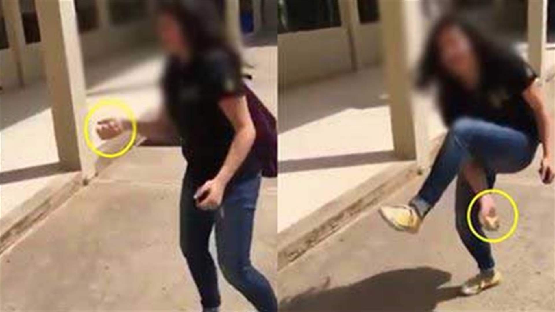 بالفيديو: انتهى العام الدراسي... فاحتفلت بتعذيب صوص داخل حرم المدرسة