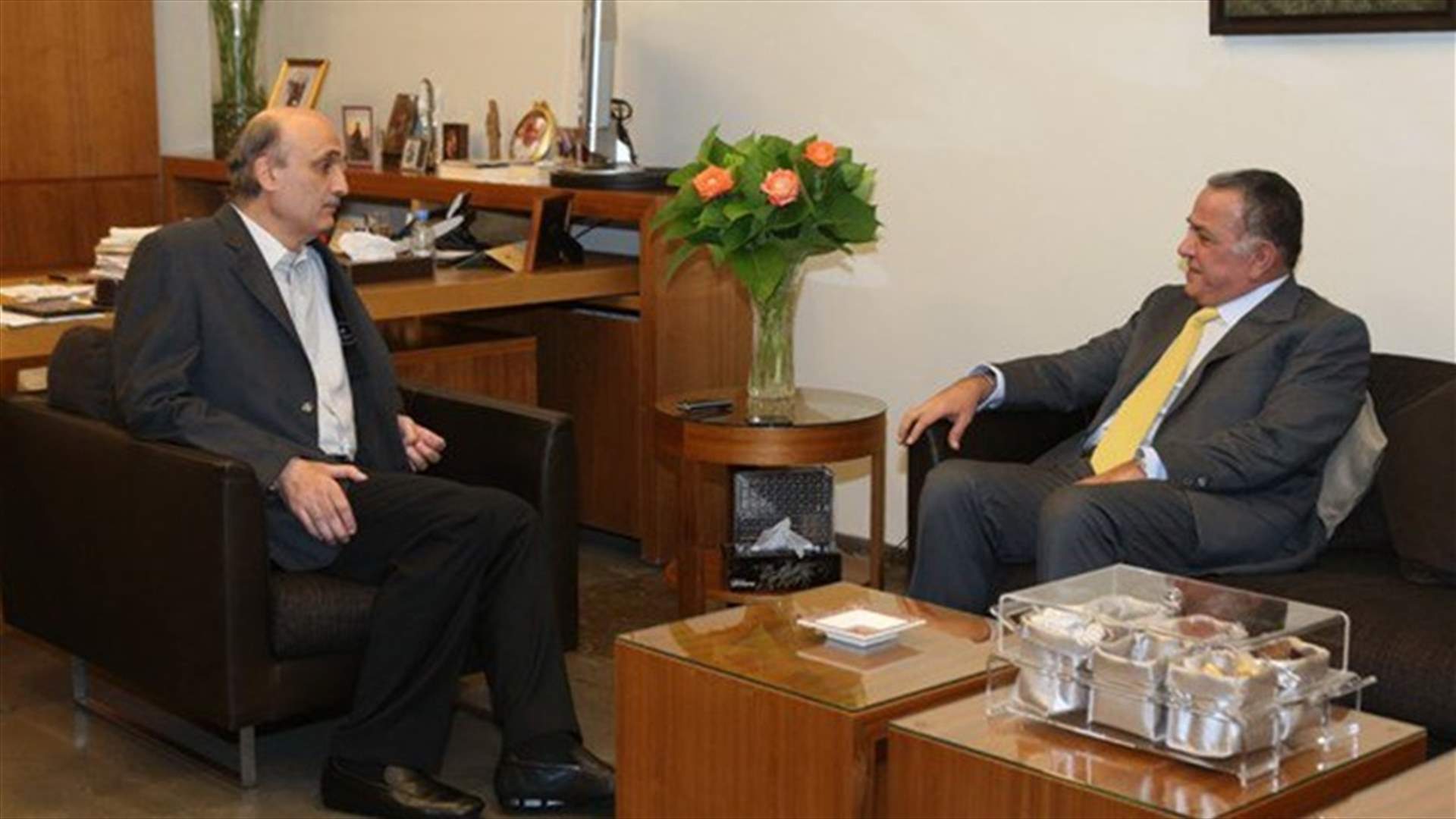 LF leader Geagea meets with Deputy Speaker Makari 