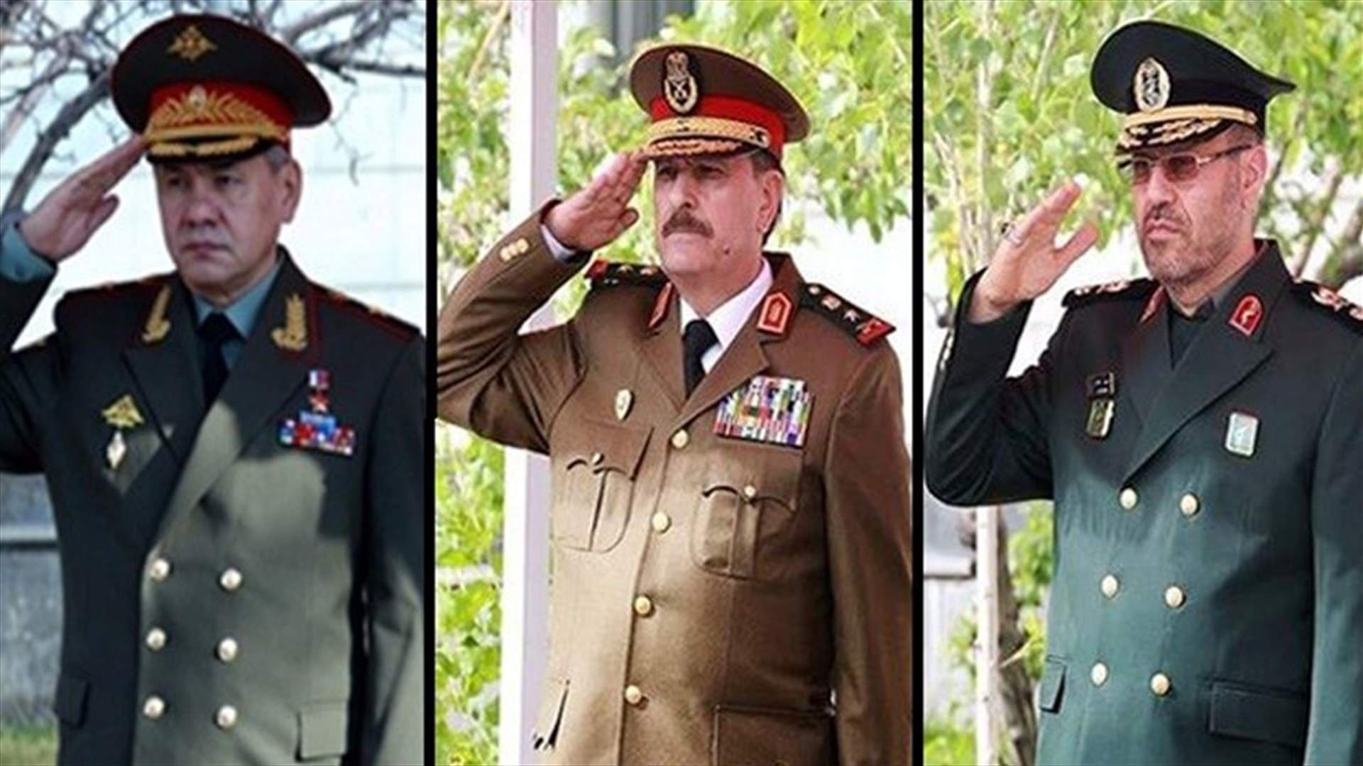 اجتماع لوزراء دفاع روسيا وسوريا وايران الخميس في طهران 