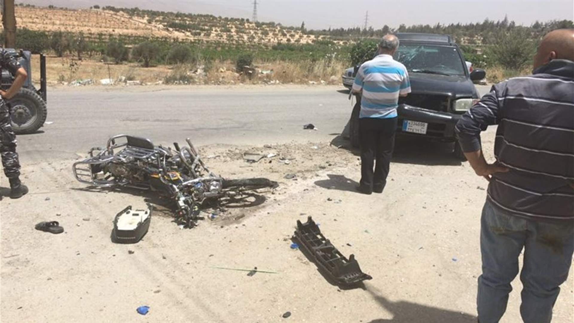 مقتل سائق دراجة بحادث سير على طريق عام اللبوة