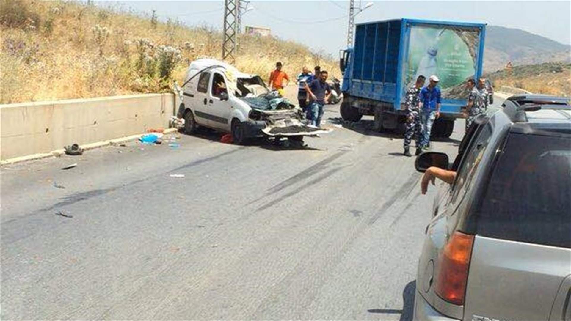 بالصورة: مقتل رقيب أول في قوى الأمن بحادث سير على طريق الخردلي