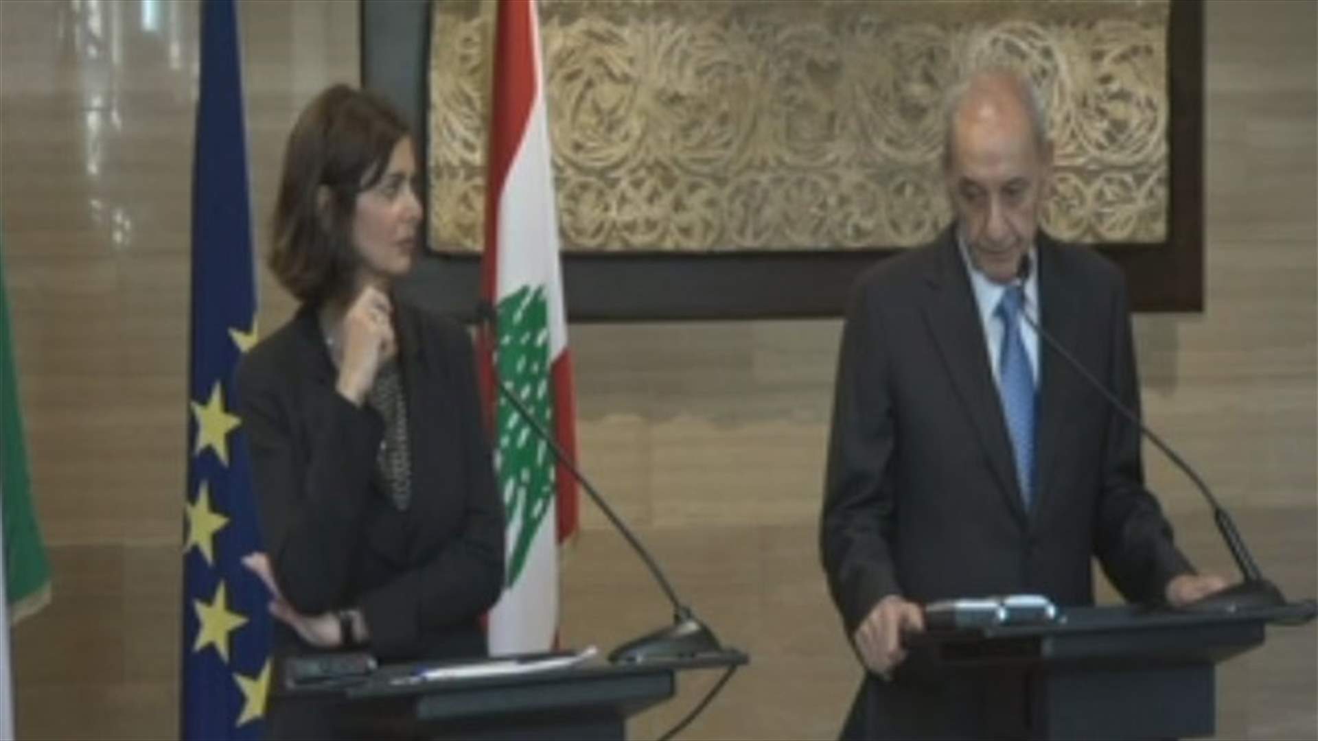 Berri meets with Italian Speaker 