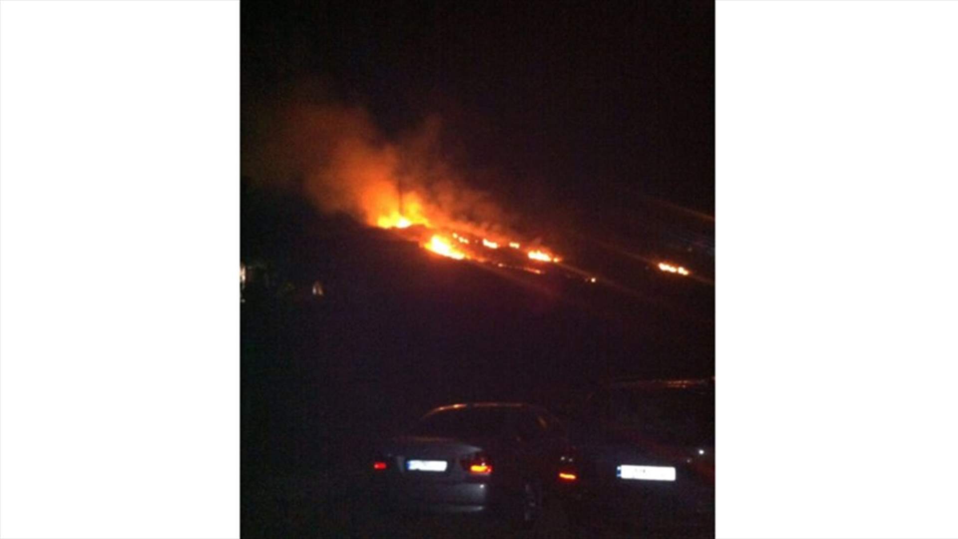حريق كبير في النبطية