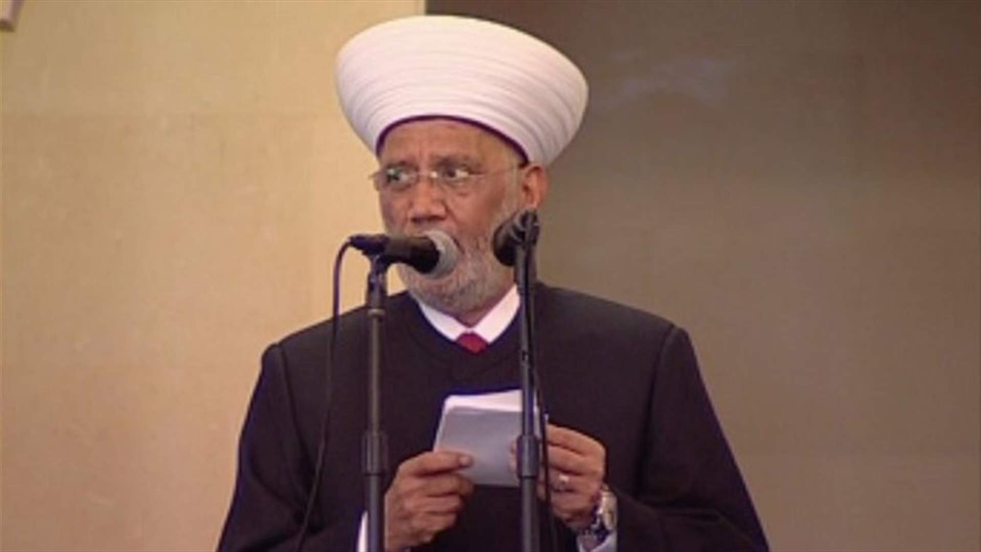 Mufti Darian delivers speech on Eid al-Fitr, says LAF, security forces must be trusted with Lebanon’s security
