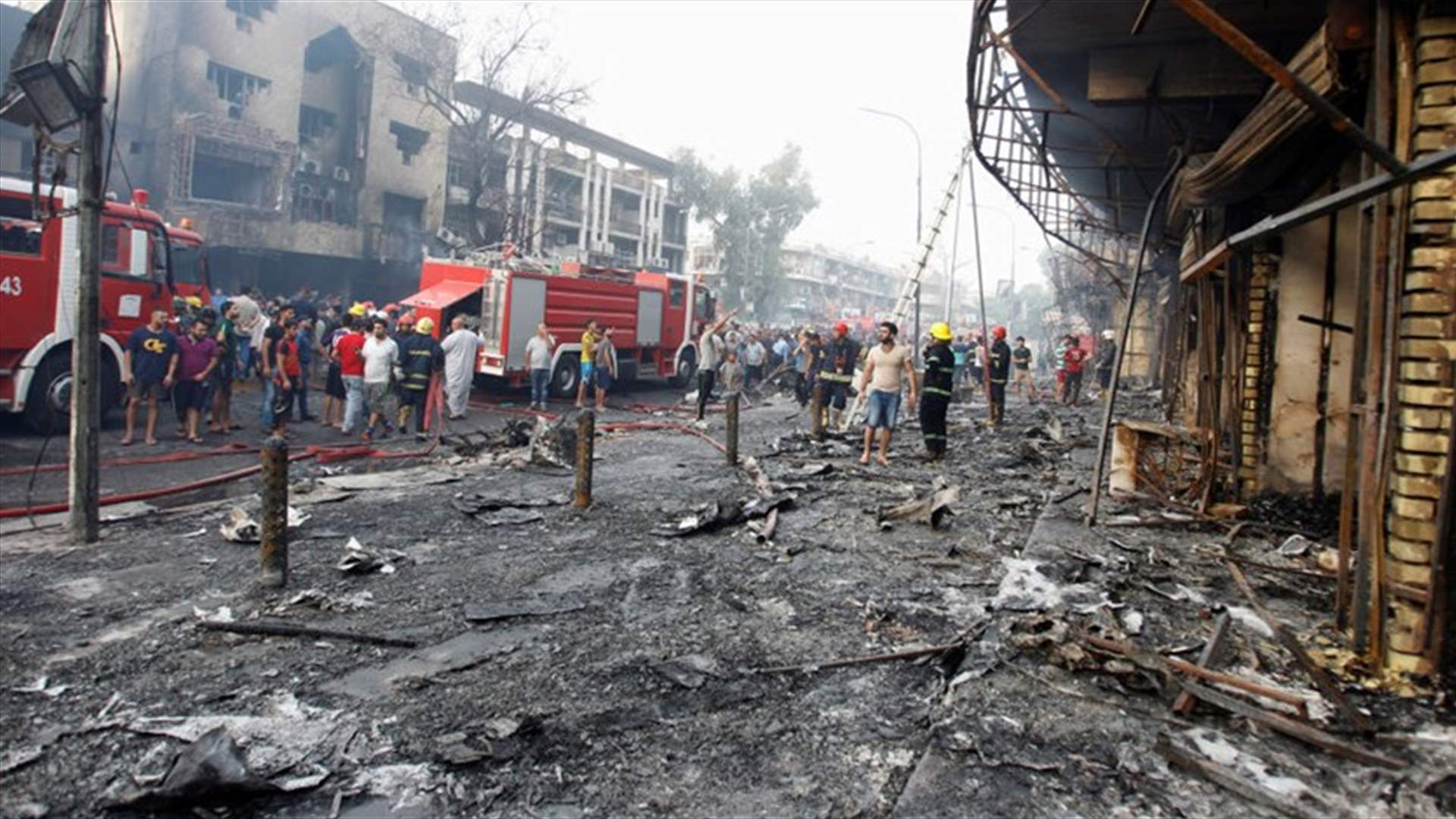 ارتفاع محصلة قتلى تفجير الكرادة إلى 292