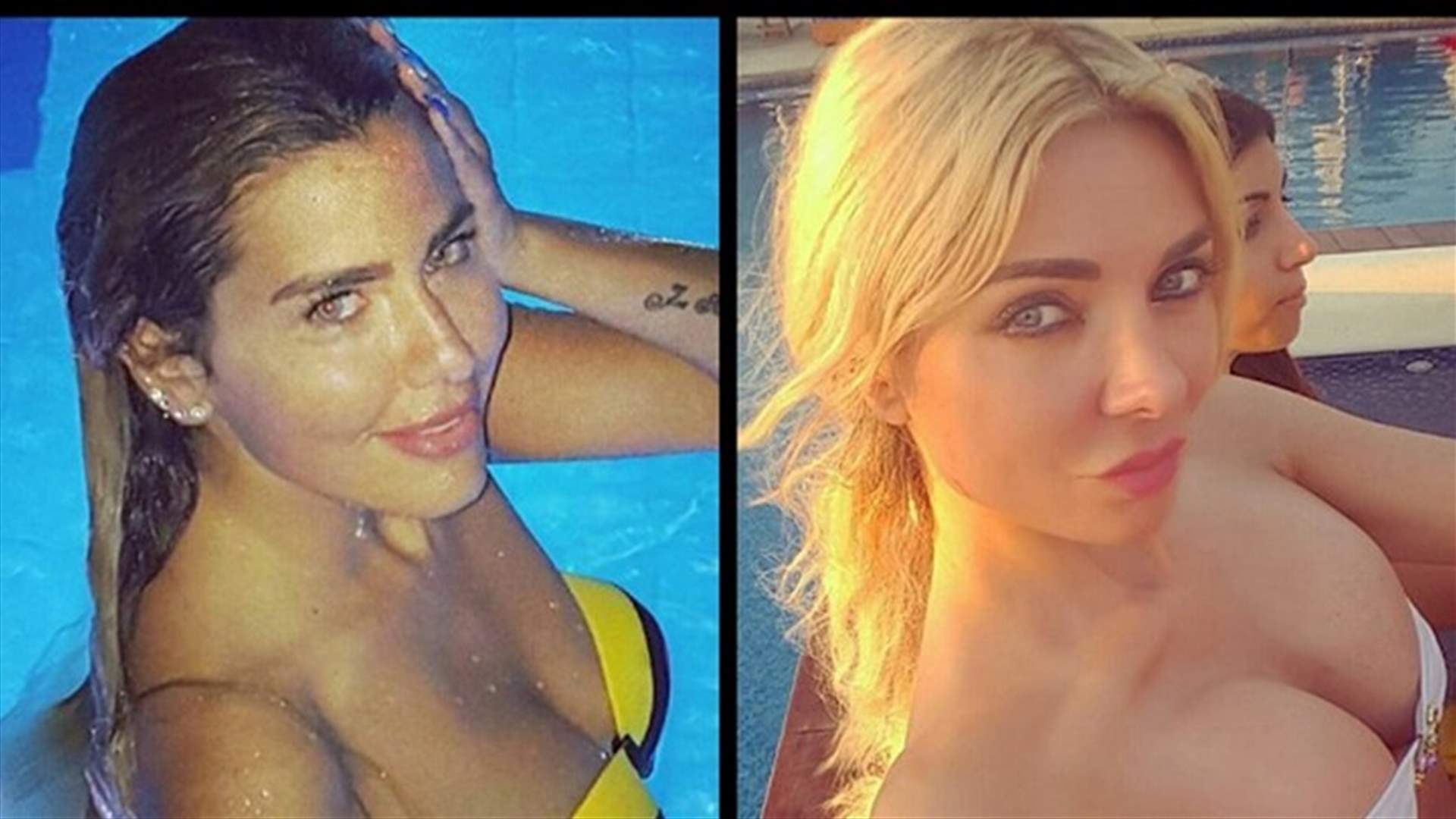 بالصور: بين ميريام كلينك وجويل حاتم.. منافسة المايوهات!