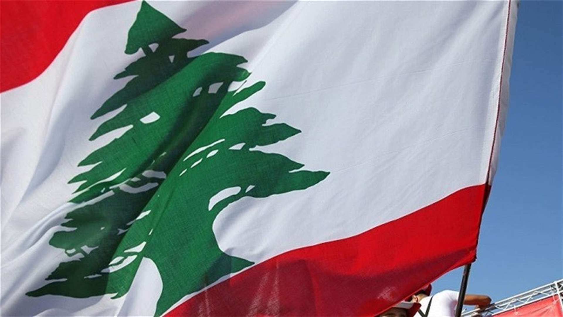  بالصورة: العلم اللبناني في صيدا بألوان زهرية  