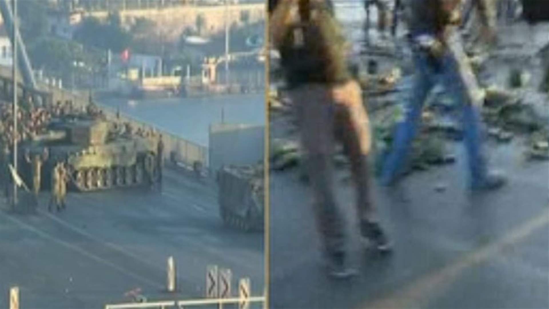 بالصور :أنصار إردوغان يهاجمون جنودا مؤيدين للانقلاب استسلموا على جسر باسطنبول