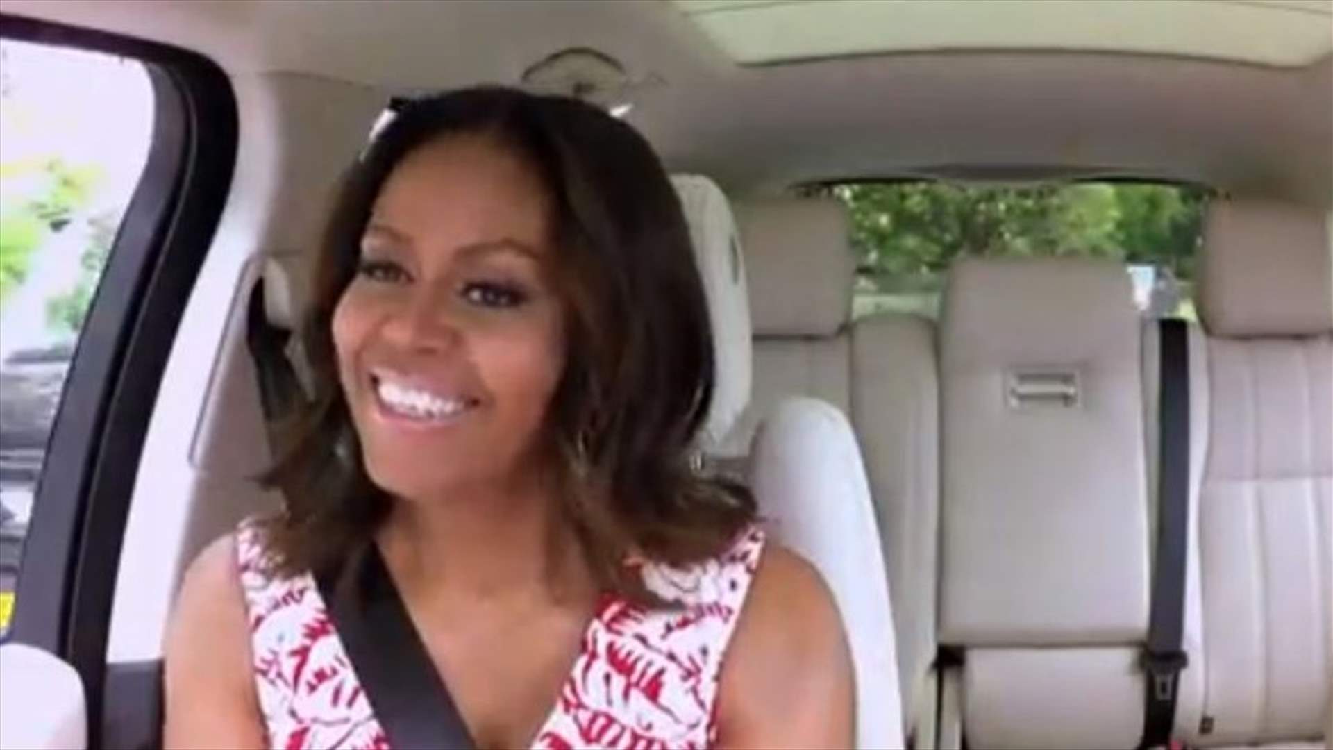 [VIDEO] First Lady, James Corden Hit The Road For &#39;Carpool Karaoke&#39;