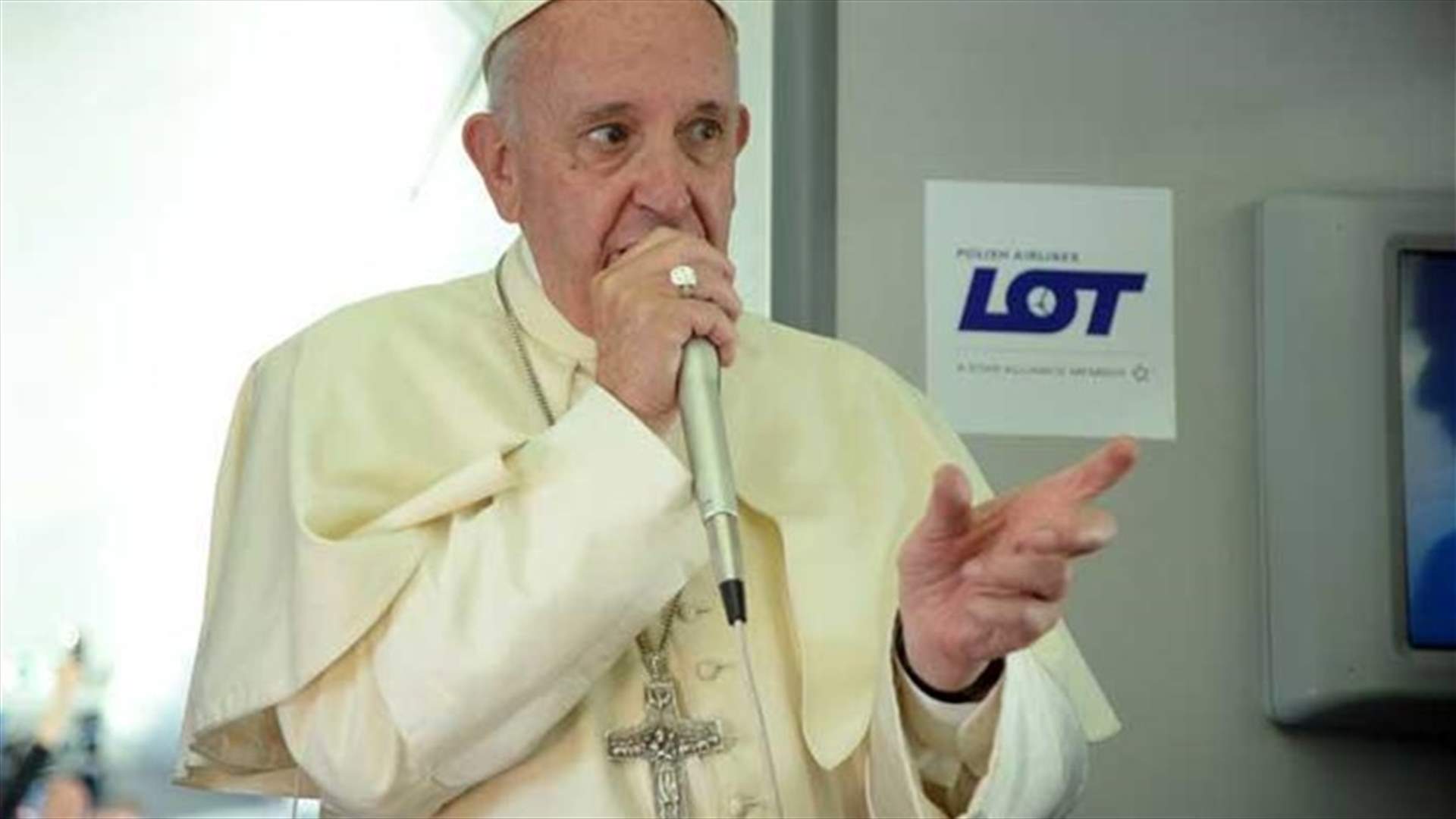 Pope Francis: If I speak of Islamic violence, then I have to speak of Catholic violence