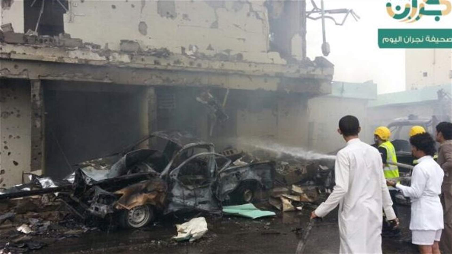 بالصور...قتيل وجرحى بسقوط قذيفة في نجران