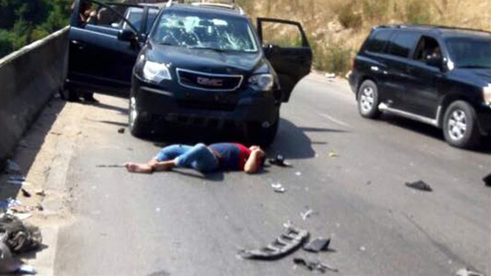 إصابة شخص بحادث سير على طريق بخعون طاران