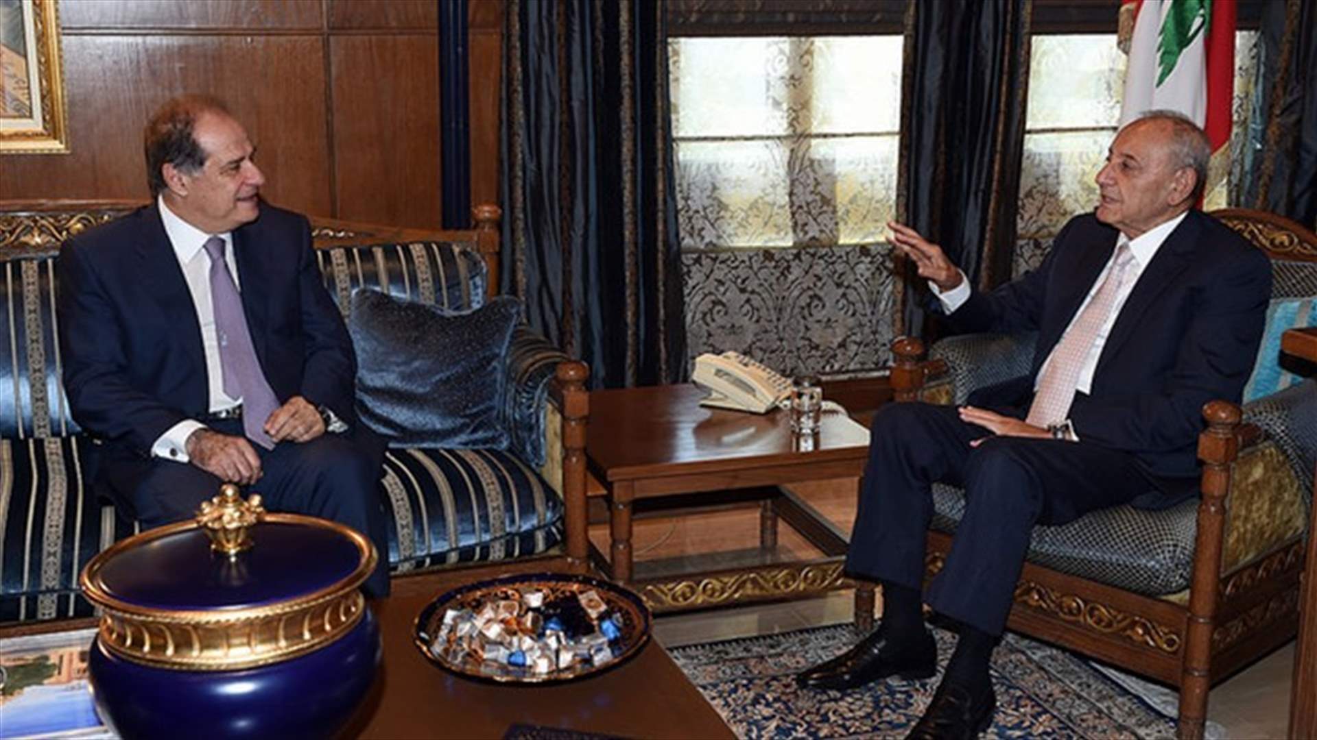 Minister Azzi holds talks with Speaker Berri 