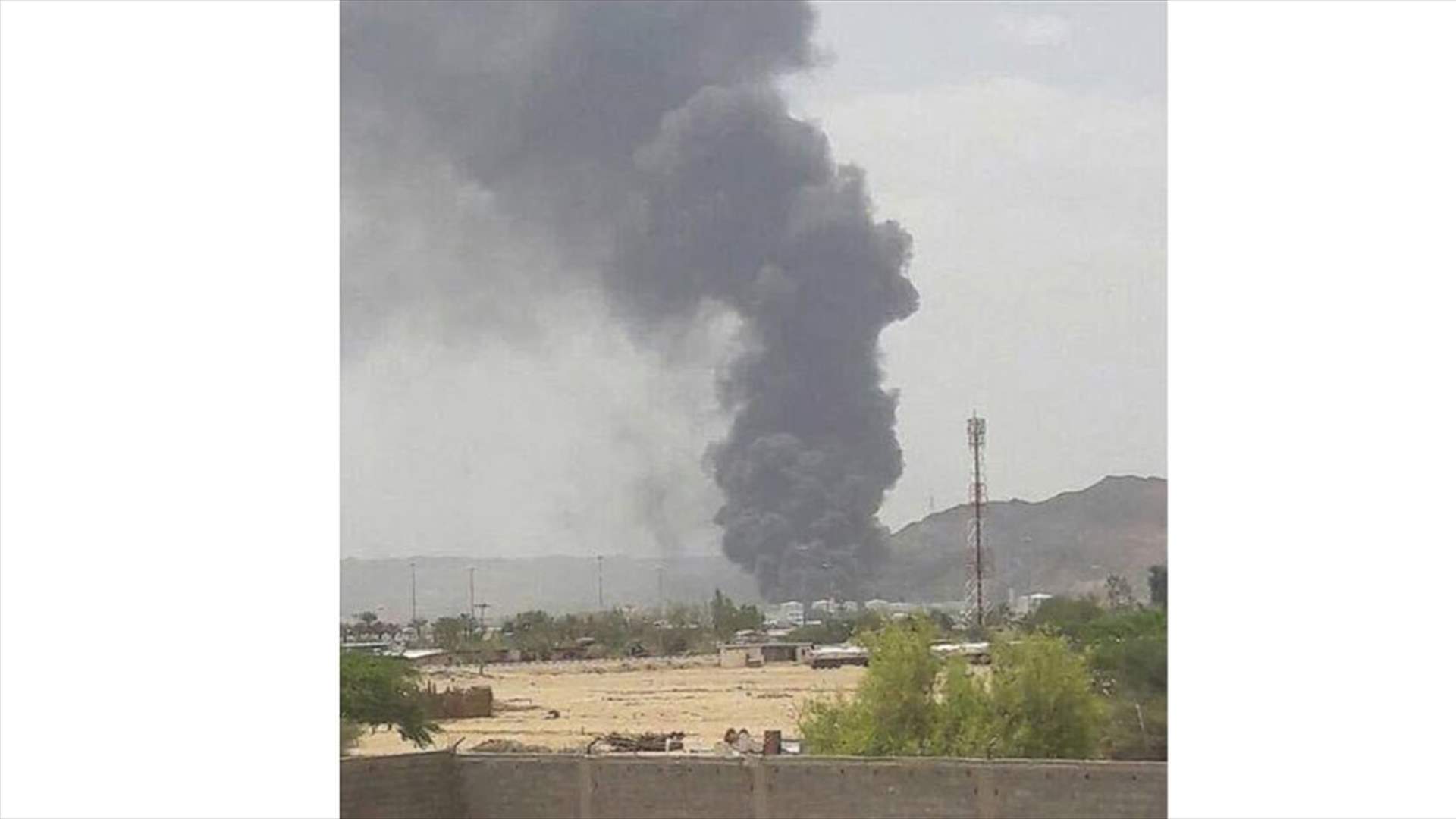 إصابة محول للكهرباء في السعودية بصاروخ أطلق من اليمن  
