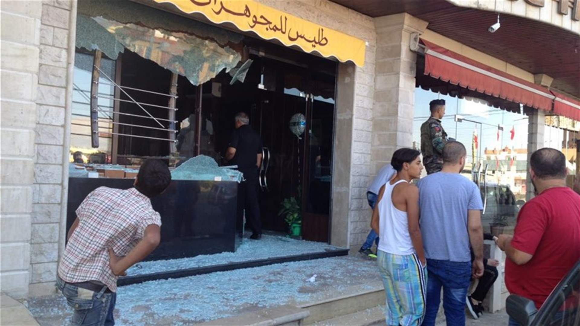 اطلاق نار على محل مجوهرات في بريتال