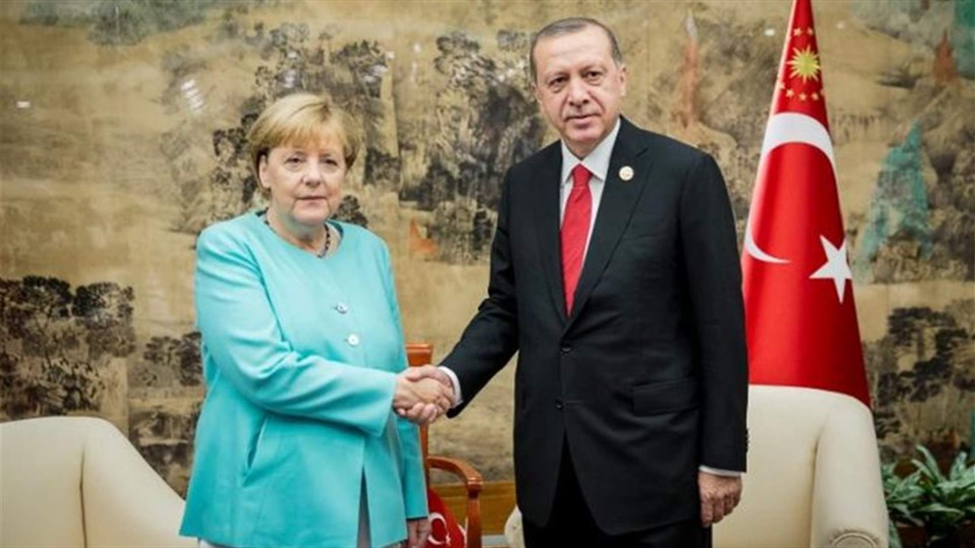 Germany's Merkel upbeat on improving ties with Erdogan after meeting