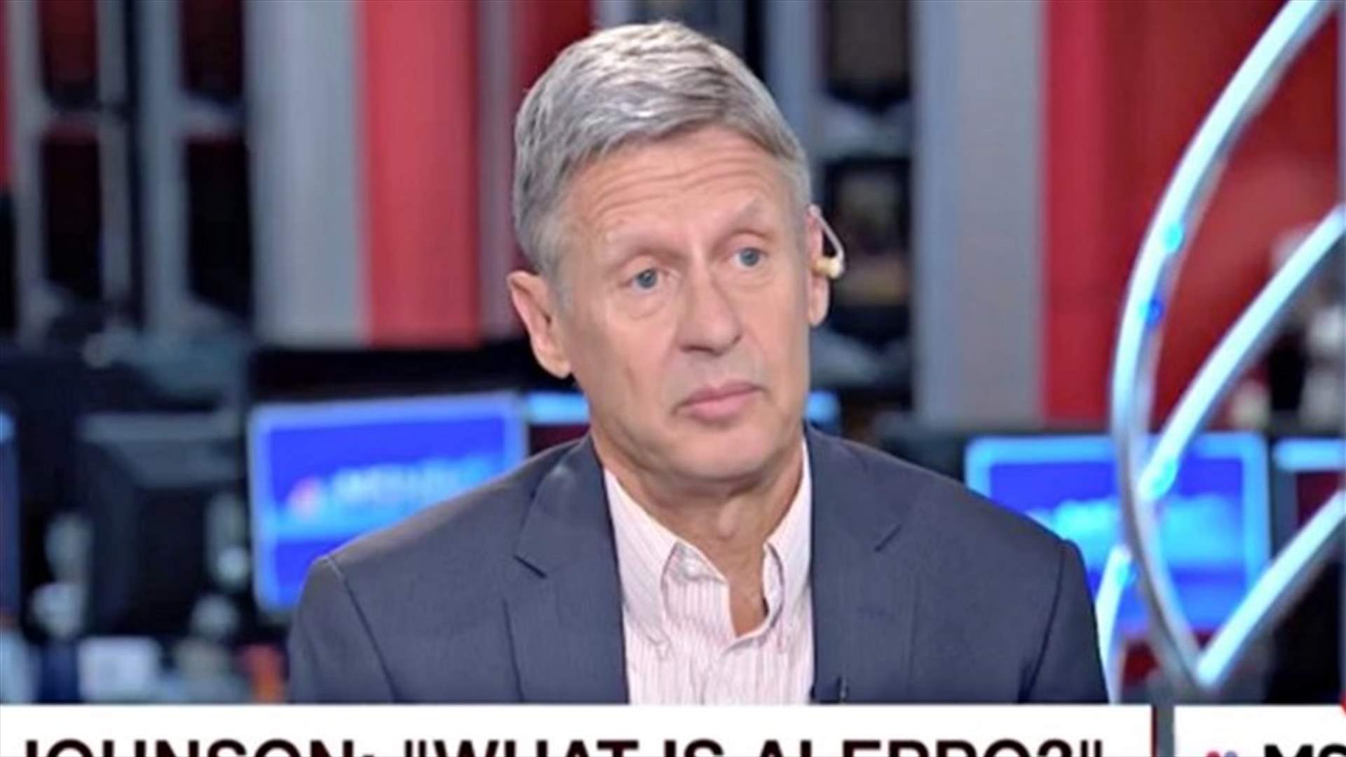 "What is Aleppo?" asks US Libertarian Party candidate