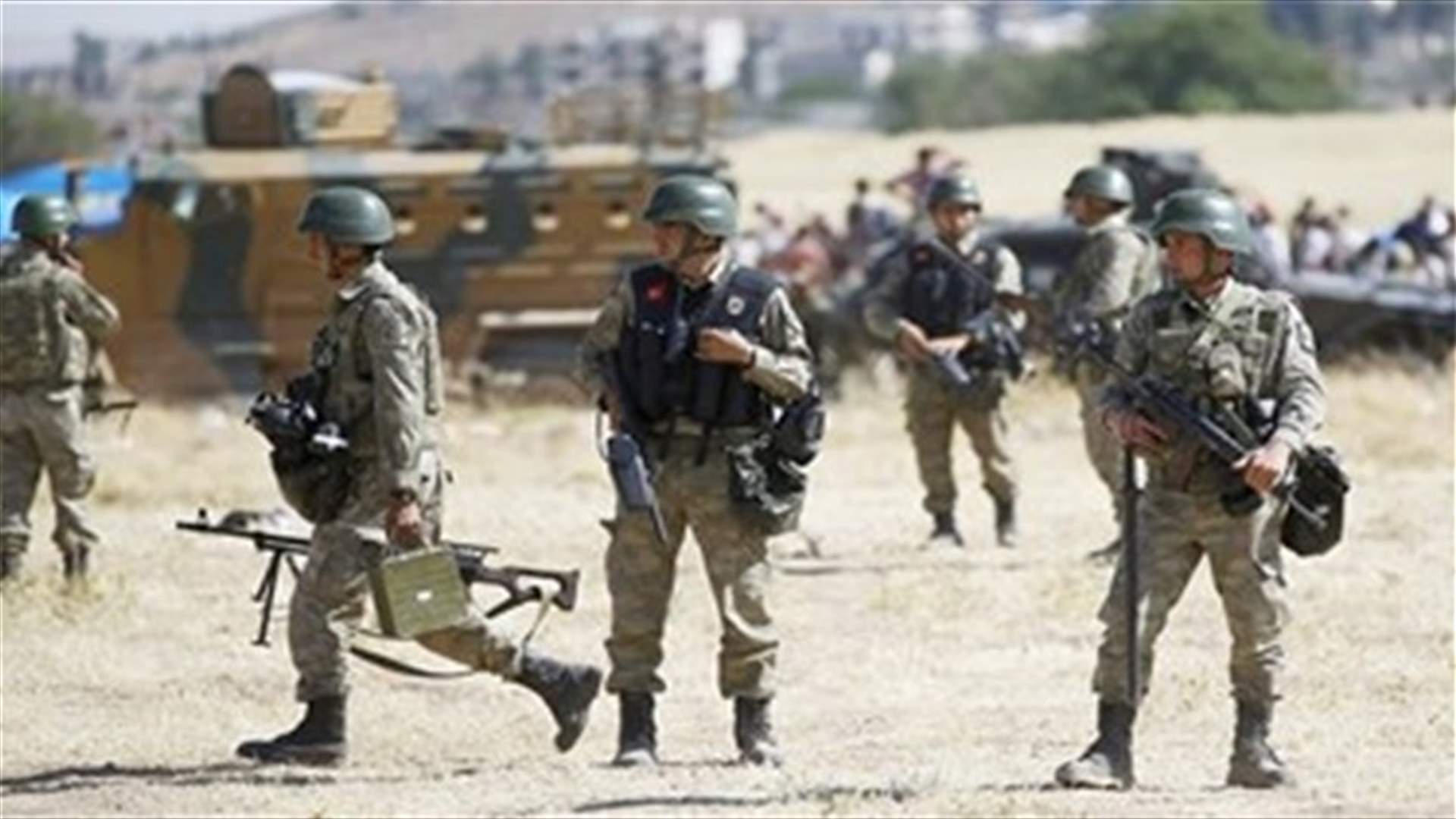 Two Turkish soldiers die in blast on Syrian border - sources