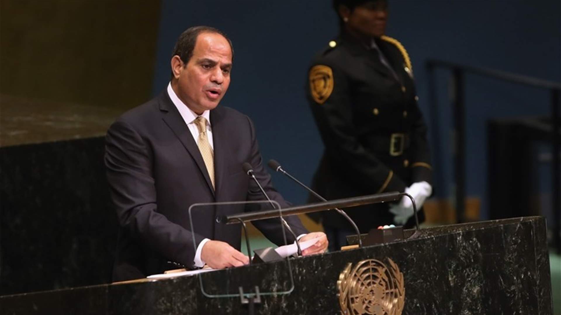 السيسي يدعو اسرائيل لصنع السلام مع الفلسطينيين