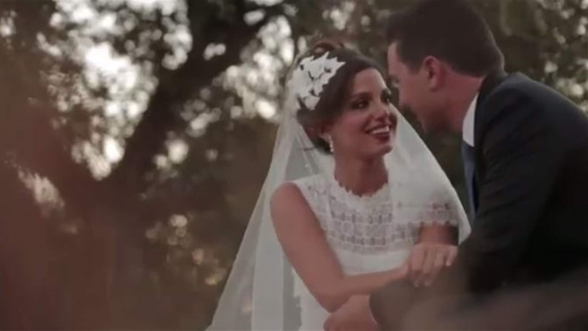بالفيديو: مشاهد لم تروها من قبل في زفاف باسل فرنجية وماريان شيحا